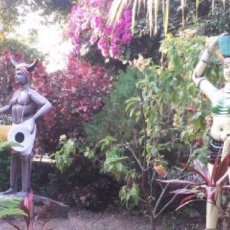Tribal statue inside Satiguda Eco Park