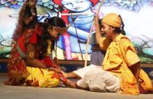 Drama performing by youth during Malyabanta 2017