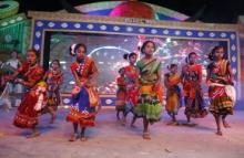 Traditional dance performance by Young Girls During Malyabanta-2017